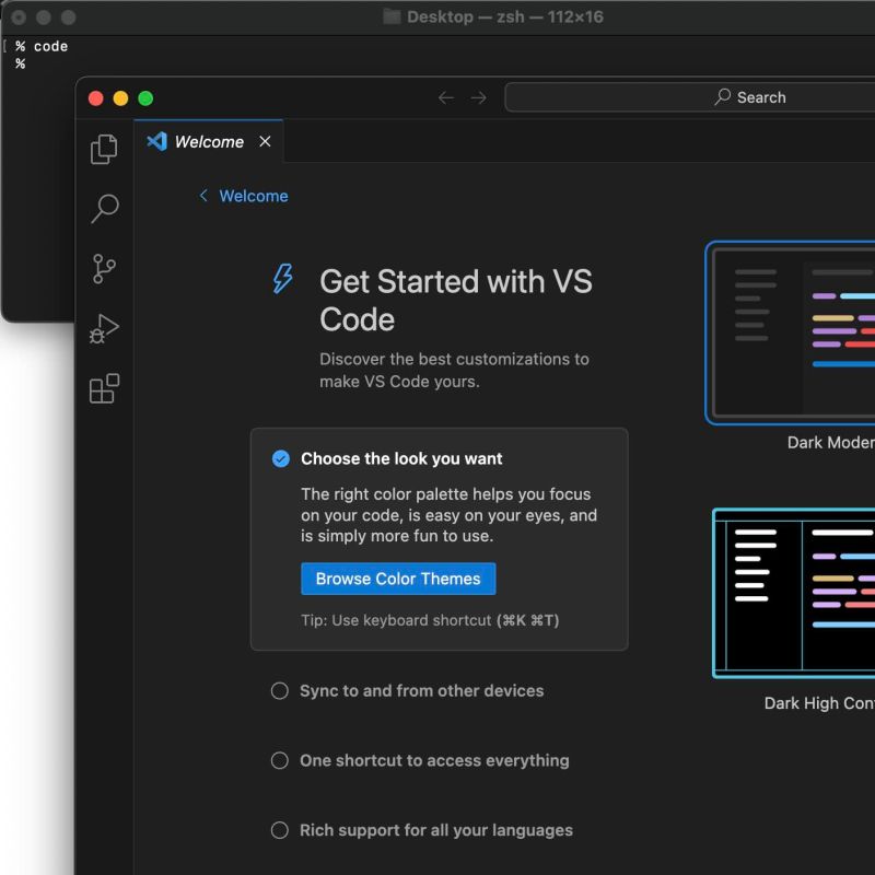 How To Install Vs Code On Mac Using Terminal Command Code2care - Professional Vintage Texture - Retina